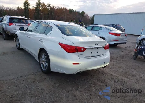2014 Infiniti Q50 Premium from USA, damaged, VIN JN1BV7AR0EM701222